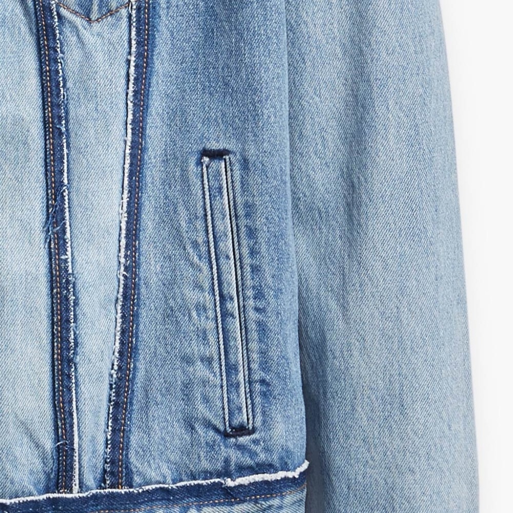 Levi's Denim Trucker Inside Out Jacket Retro RARE! - Picture 2 of 8